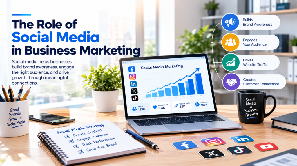 The role of social media in business marketing